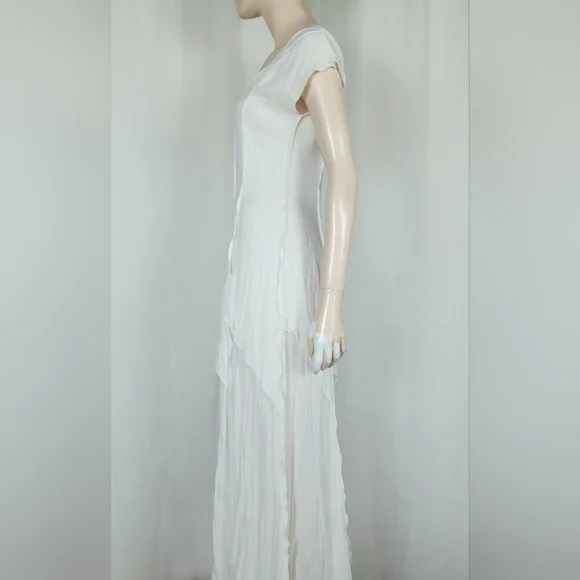 Linda Lundström Sheer Layered Dress White M - Picture 5 of 11